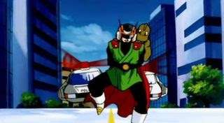Dragon Ball Z 204 - ¡Robo! El autor es el Great Saiyaman.